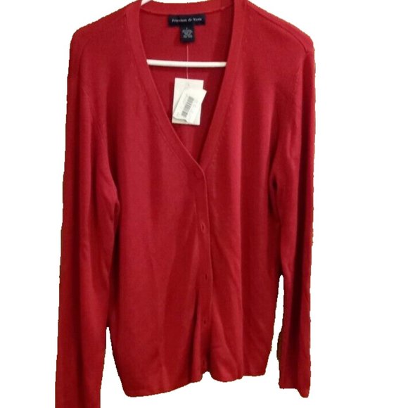 Preston & York Womans Sweater Red long sleeve size large new with tag - Picture 3 of 4